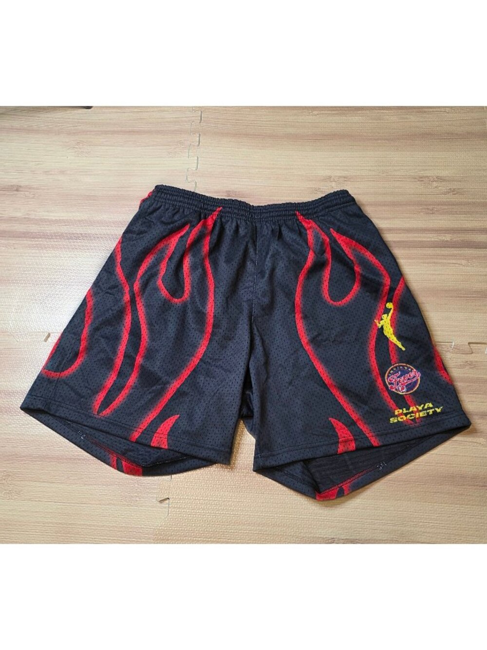 Playa Society WNBA Indiana Fever Mesh Basketball Shorts Women's Size XXL